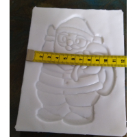 mal raamhanger kerstman